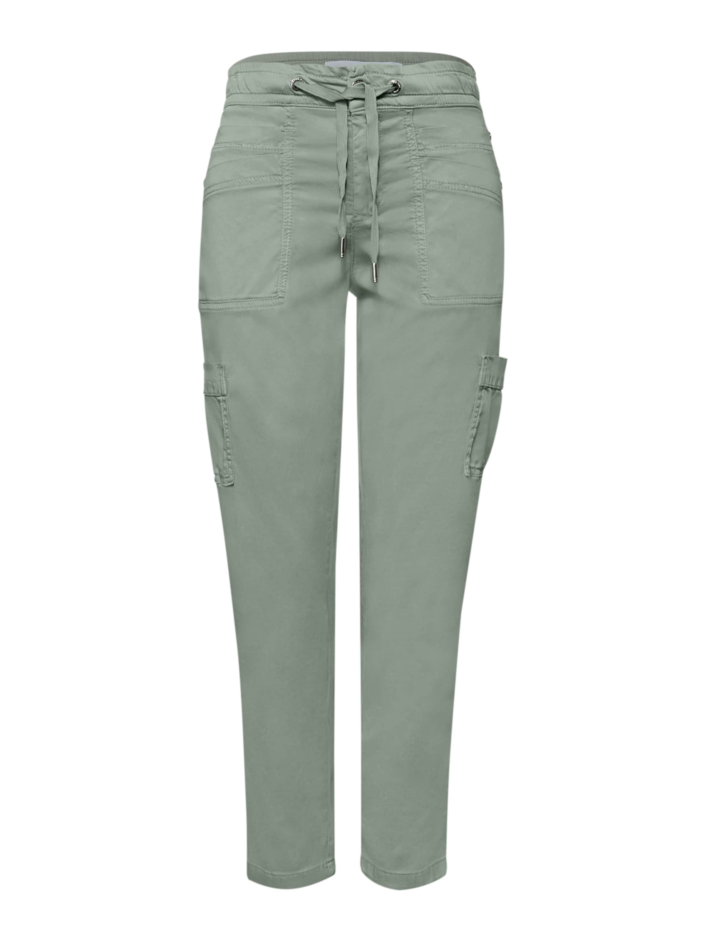 Pantalon cargo 'Bonny' STREET ONE en vert : devant