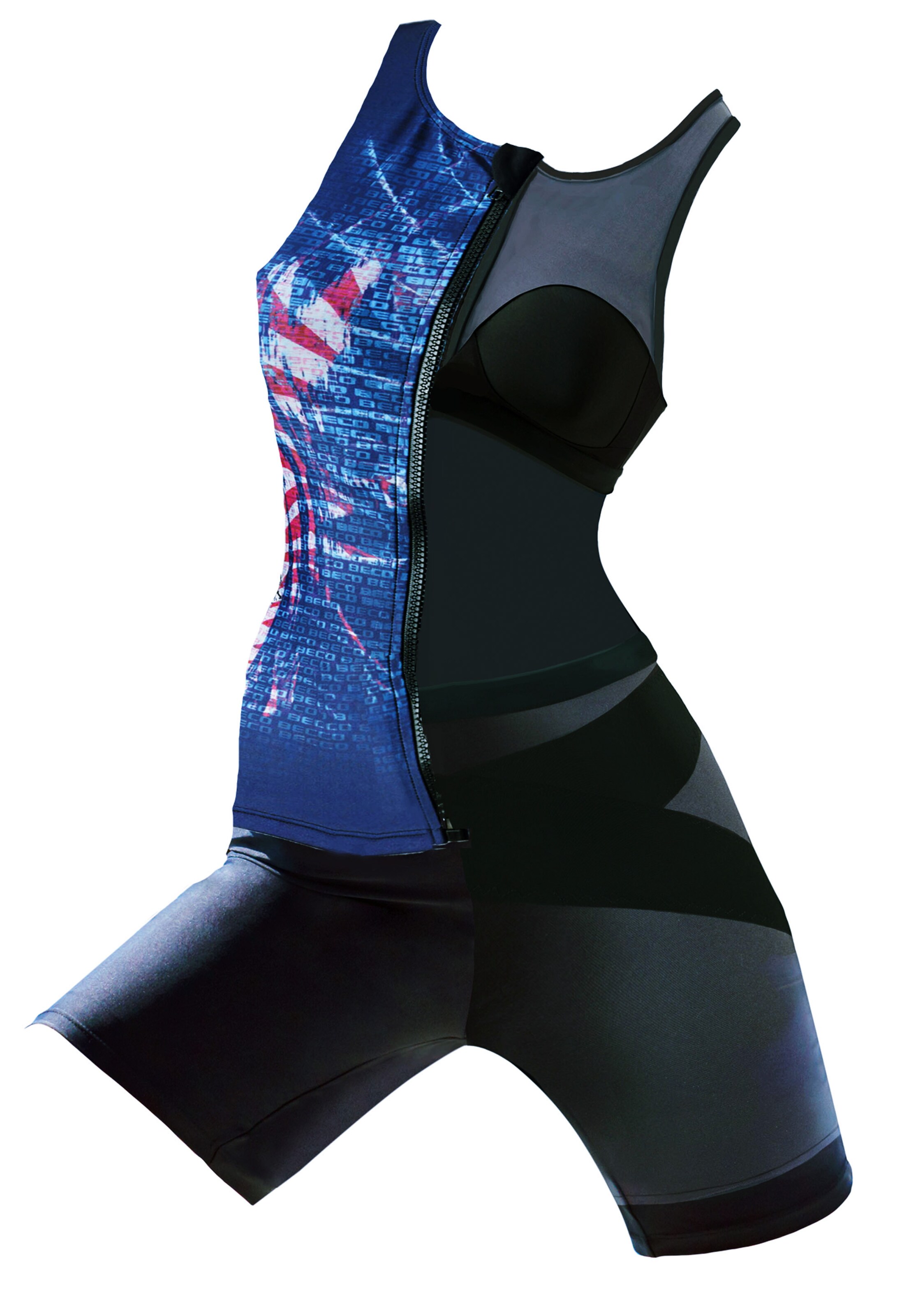 BECO the world of aquasports High neck Tankini top 'Beactive Racerback' in Blue