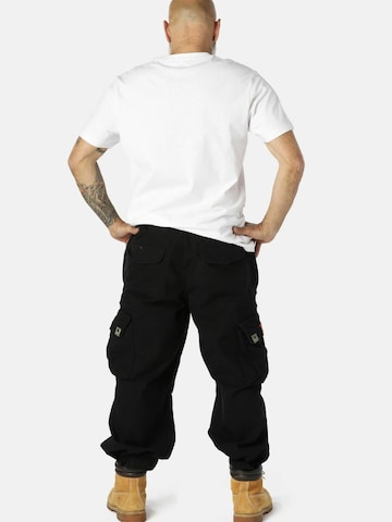Regular Pantalon cargo Molecule en noir