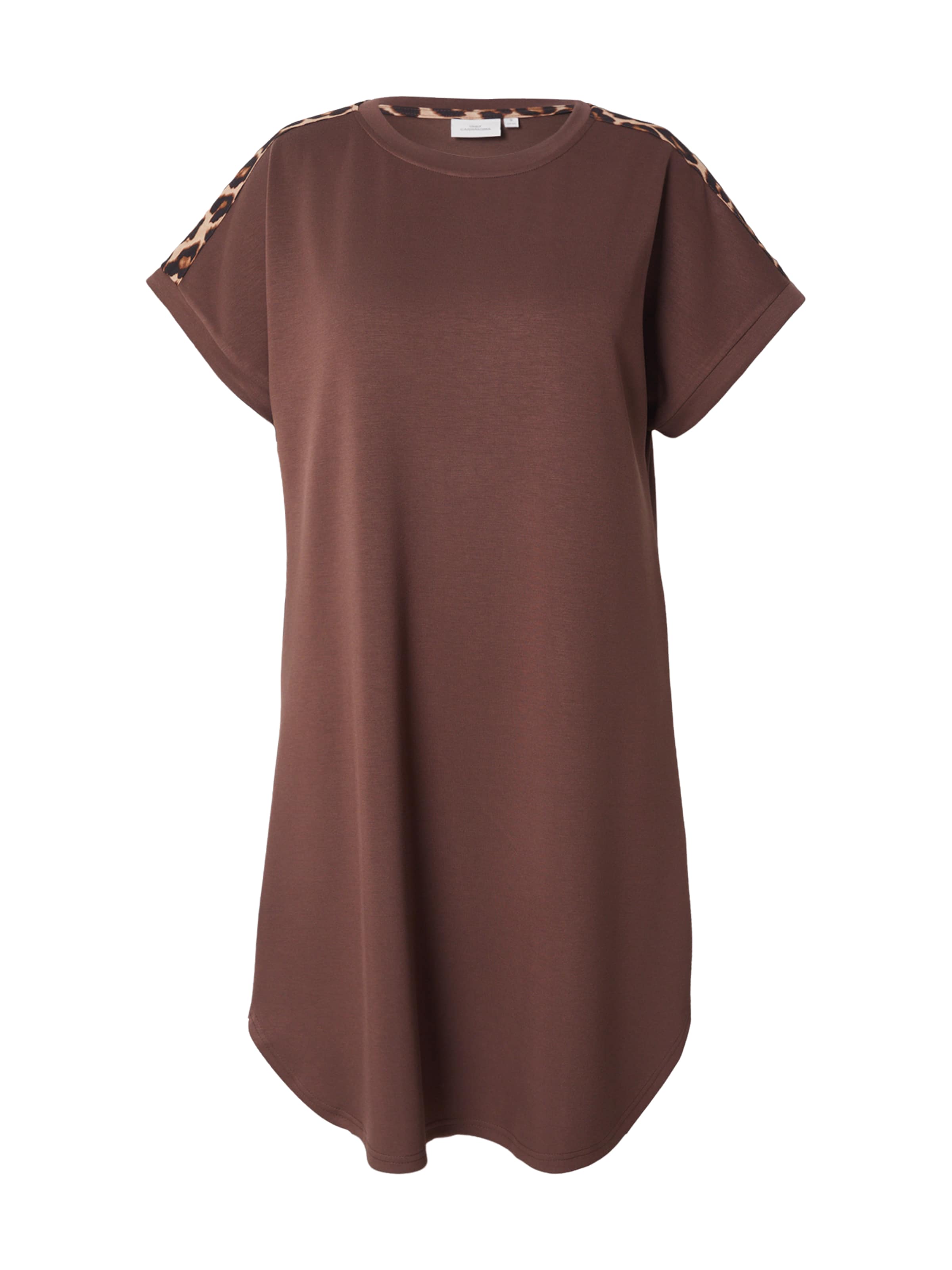 Robe 'CARLise' ONLY Carmakoma en marron : devant