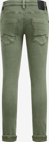 WE Fashion Slimfit Jeans in Groen