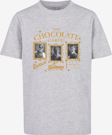 ABSOLUTE CULT T-Shirt 'Wonka - The Chocolate Cartel' in Grau: predná strana