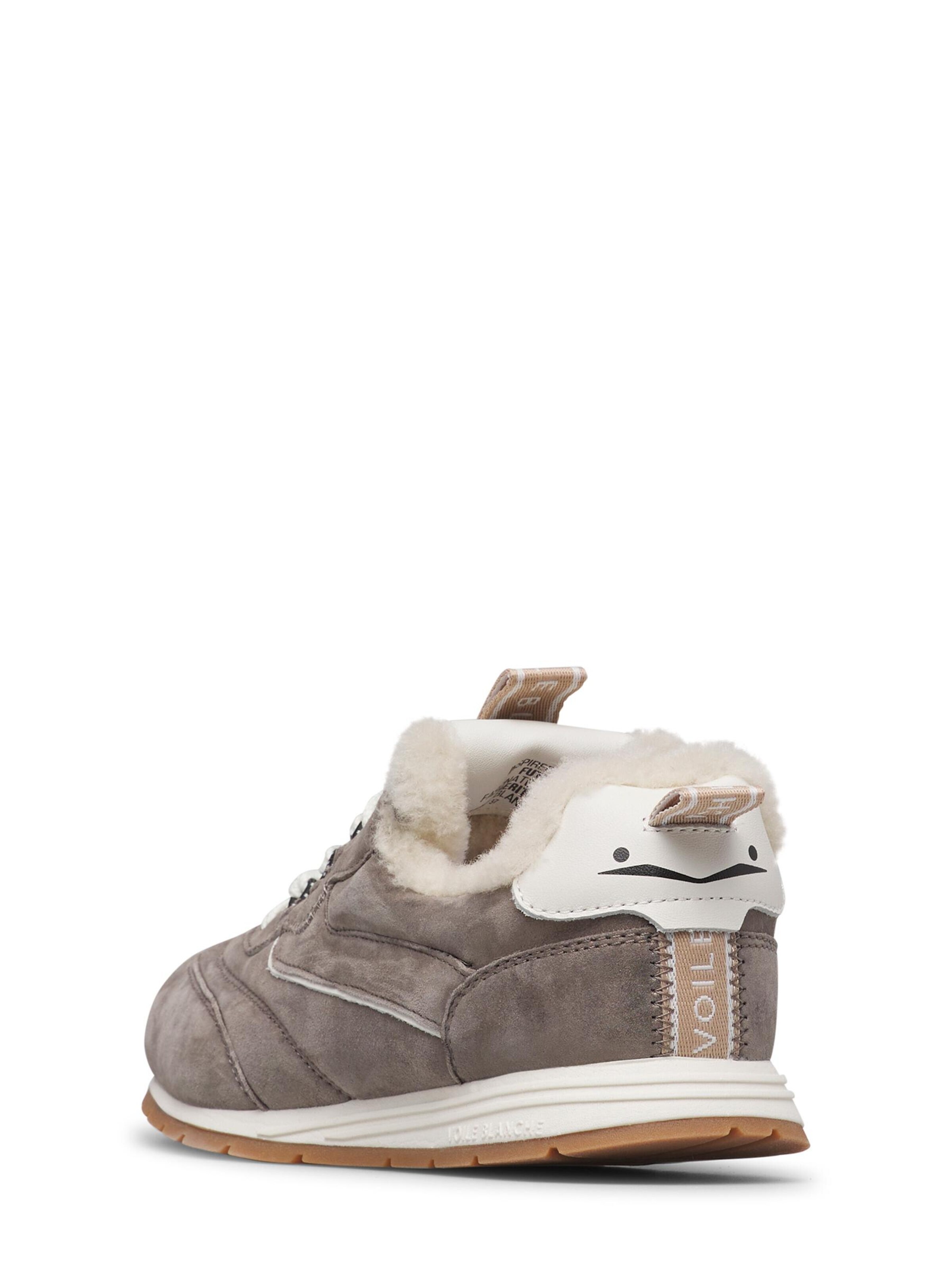 Voile blanche Lace-up shoe 'PLAY SNEAK FUR W 01.' in Grey