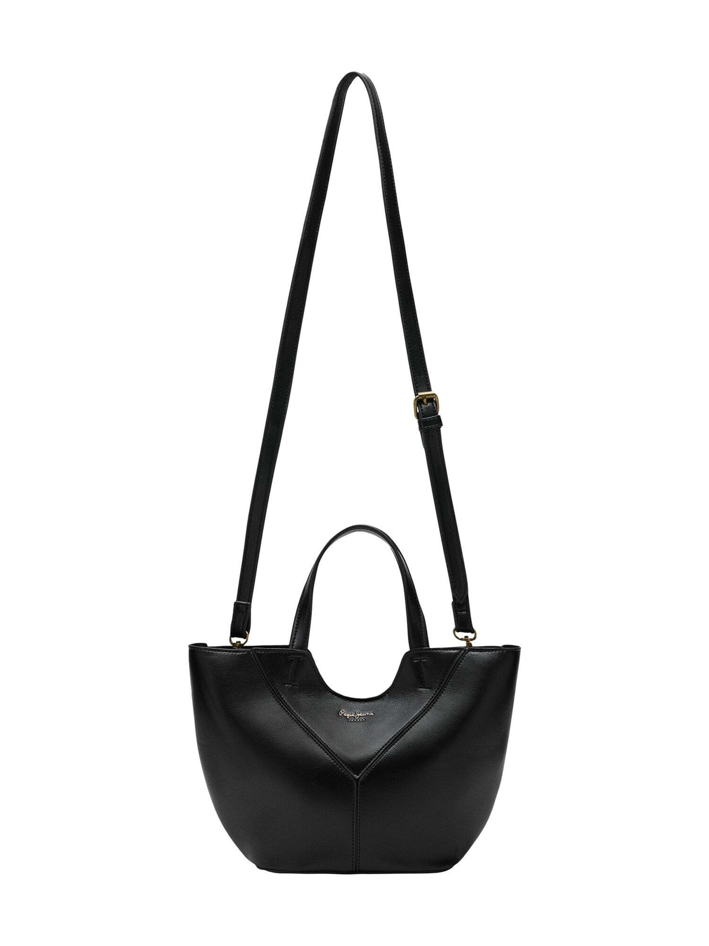Pepe Jeans Handtasche 'Cevia Hexia' in Schwarz
