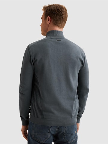 VANGUARD - Cárdigan 'Cardigan in cotton/modal with zipper closure' en azul