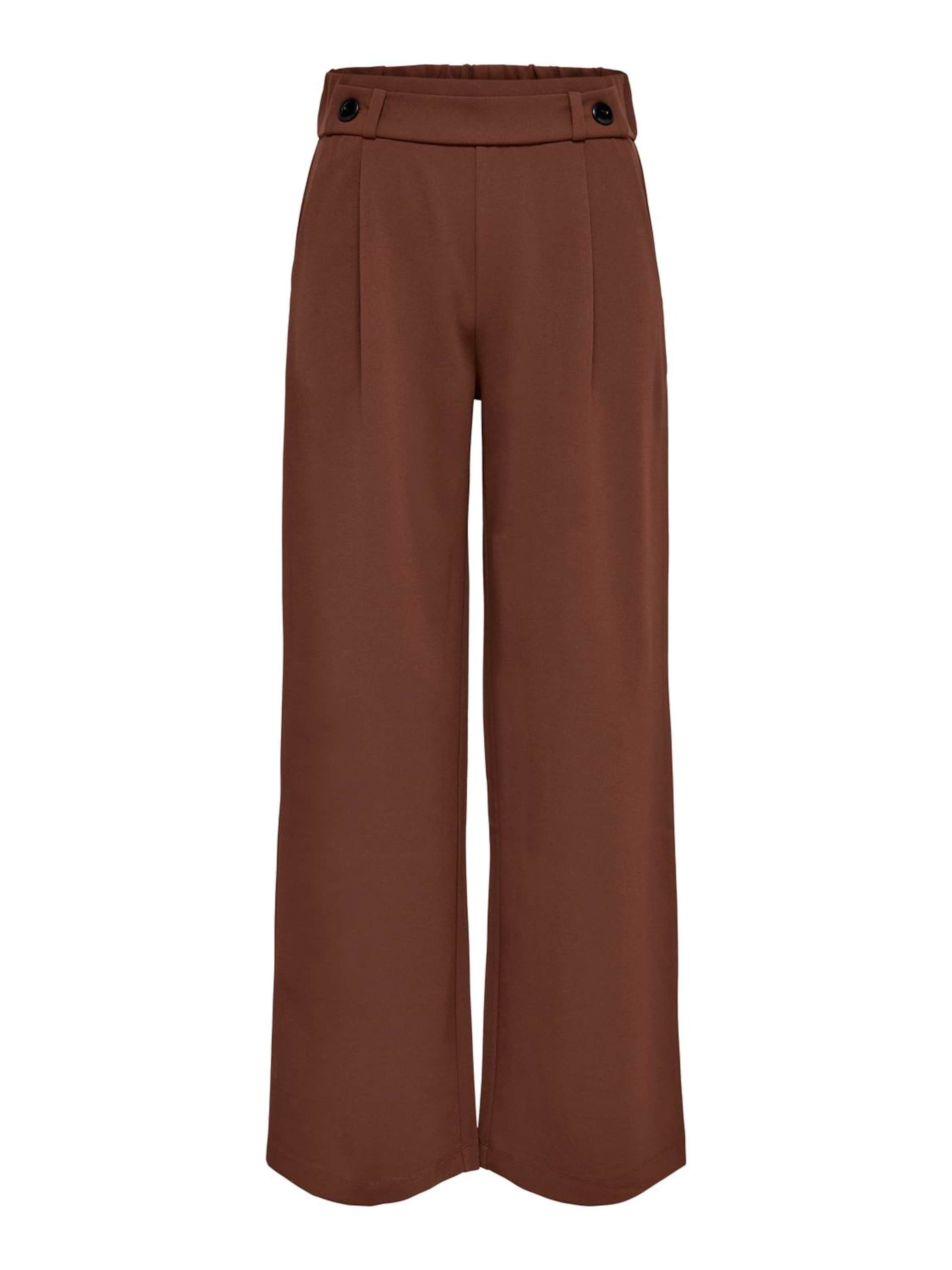 JDY Zvonové kalhoty Kalhoty se sklady v pase 'JDYGeggo' – hnědá: přední strana