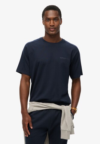 T-Shirt Superdry en bleu : devant