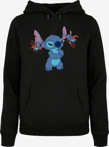 Felpa 'Lilo And Stitch - Little Devils' di ABSOLUTE CULT in nero: frontale