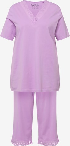 Pyjama Ulla Popken en violet : devant