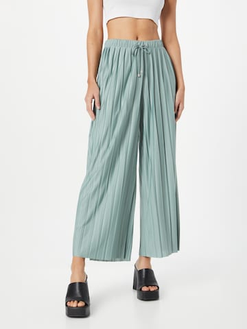 ABOUT YOU Wide leg Trousers 'Caren ' in Grey: front