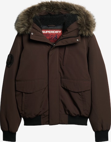 Superdry Winter Jacket 'Everest' in Brown: front