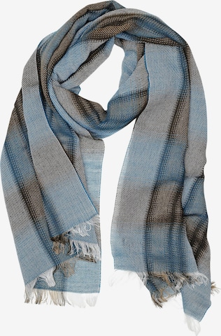 COLLEZIONE ALESSANDRO Schal 'Tenero' in Blau: Vorderseite