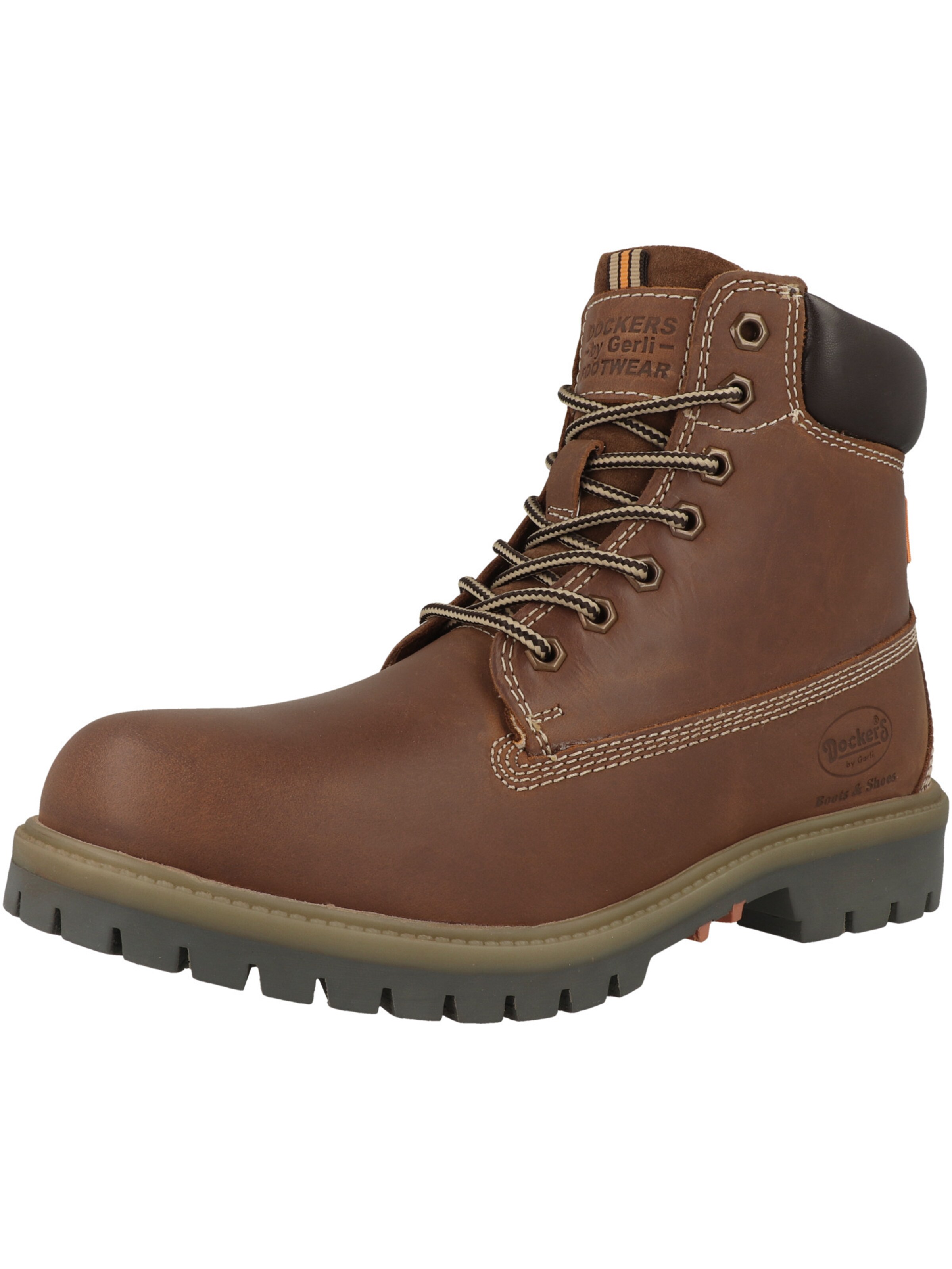 Boots stringati '53AX001' di Dockers by Gerli in marrone: frontale