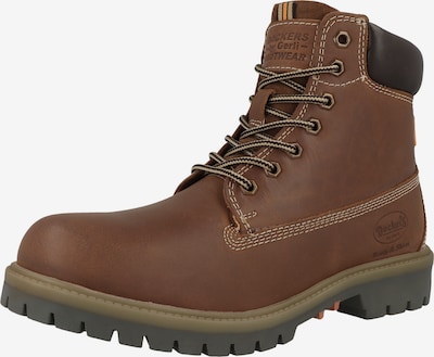 Dockers by Gerli Bottines à lacets en 40 en brun foncé / noir, Vue avec produit