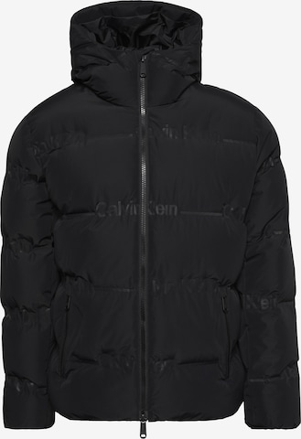 Calvin Klein Jeans Зимняя куртка в Черный: спереди