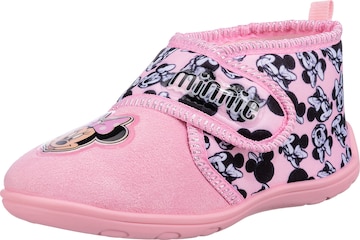 Disney Minnie Mouse Slippers in Pink: front
