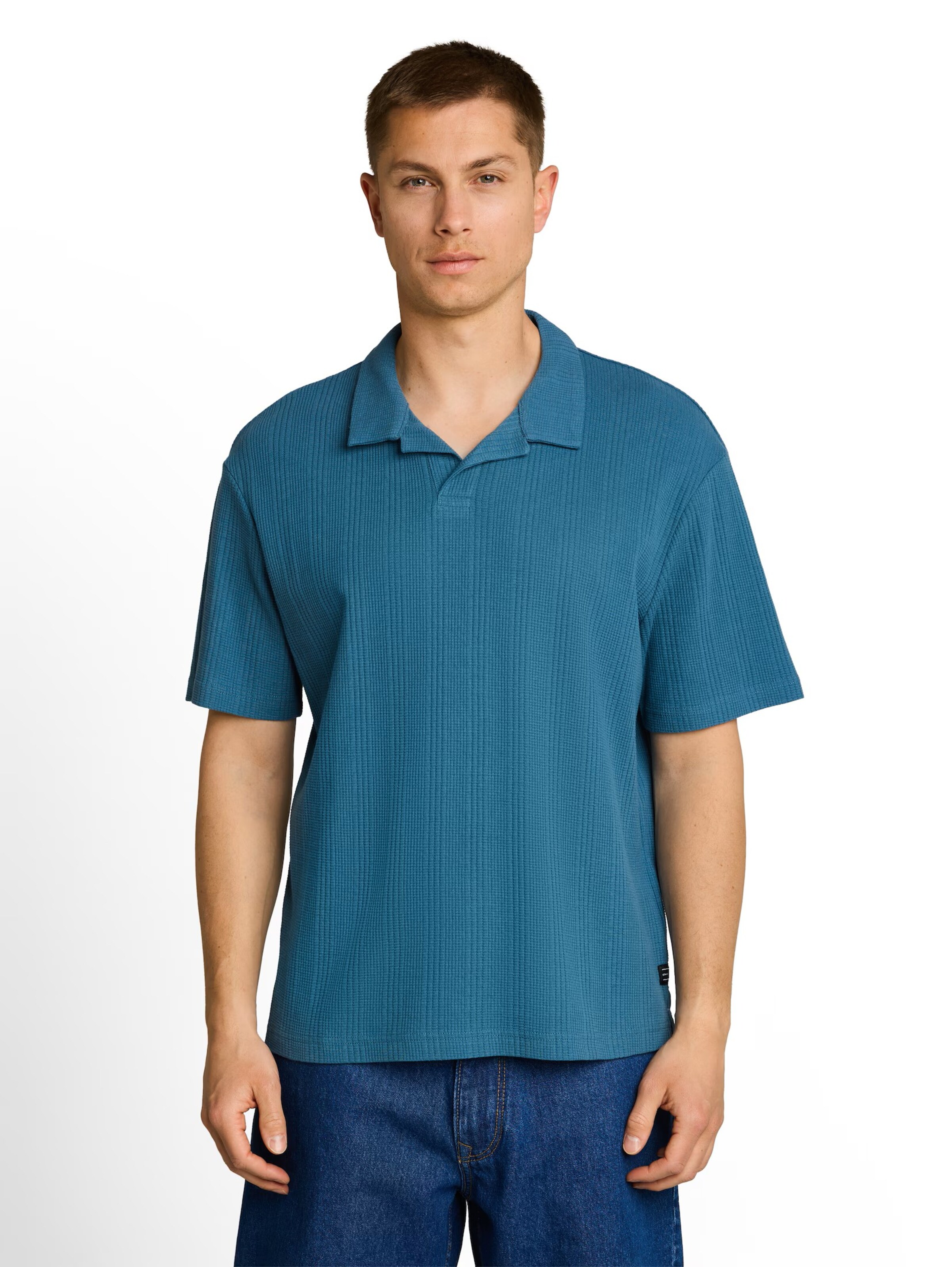 TOM TAILOR DENIM Shirt in Blue: front