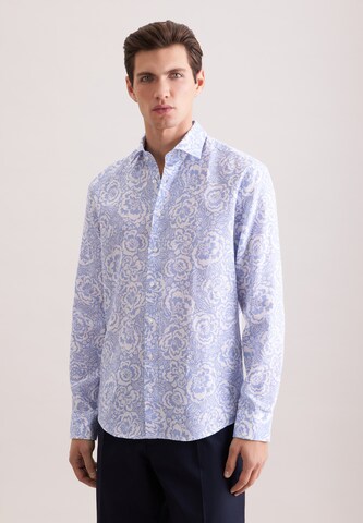SEIDENSTICKER Comfort fit Overhemd in Blauw: voorkant