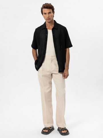 Coupe regular Chemise Antioch en noir