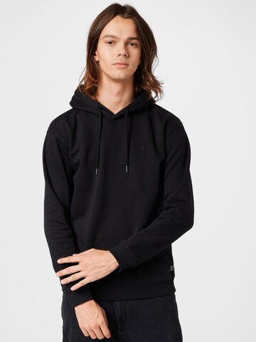 TOM TAILOR DENIM Sweatshirt in Schwarz: predná strana