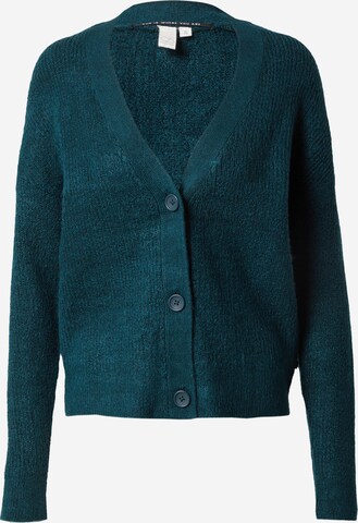 QS Knit Cardigan in Green: front