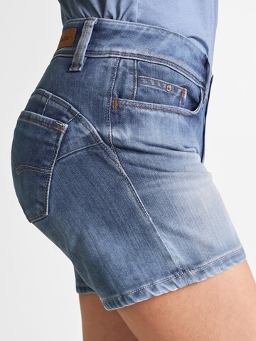 Salsa Jeans Slimfit Shorts 'WONDER' in Blau