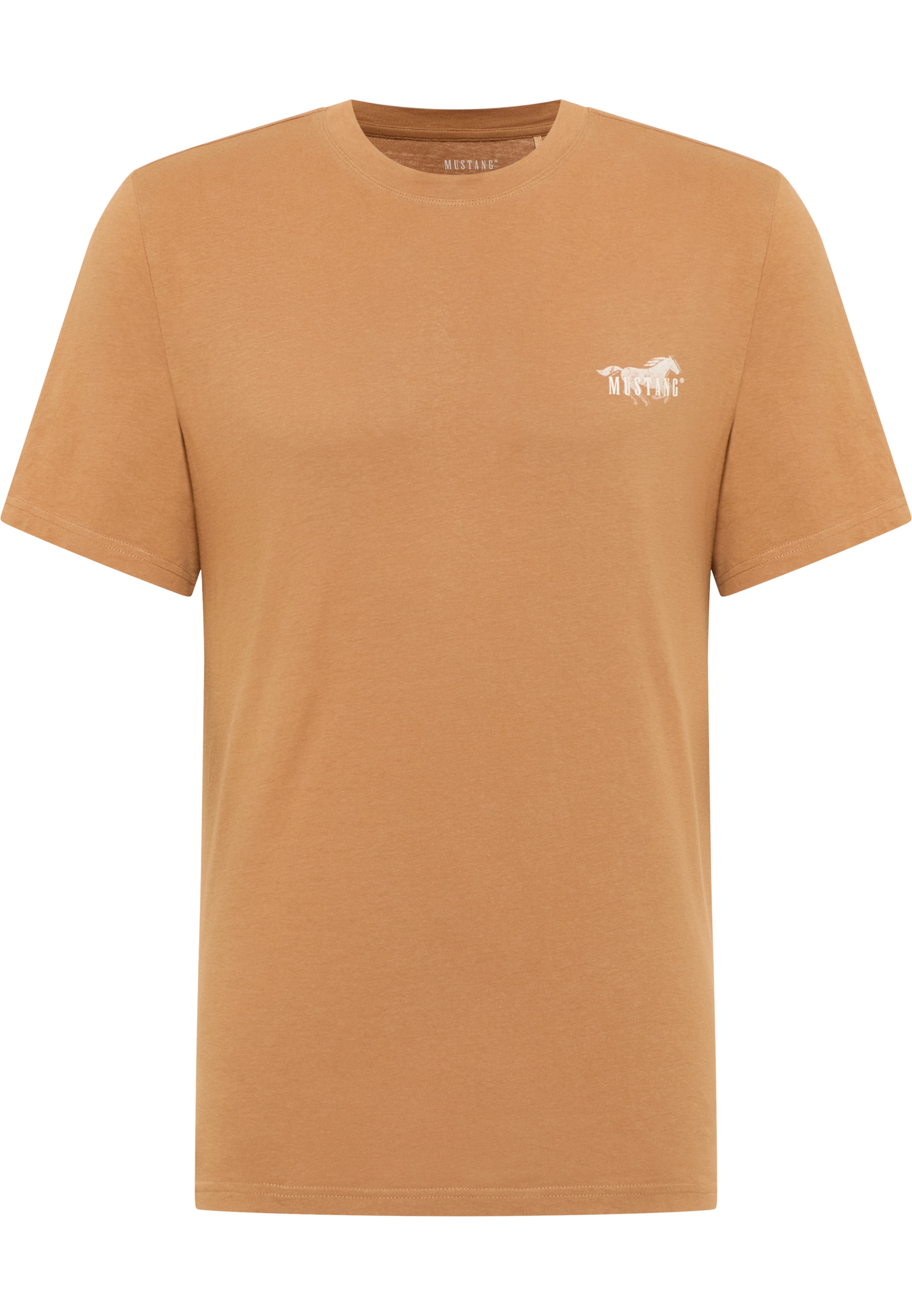 MUSTANG T-Shirt 'Austin' in Braun: Vorderseite