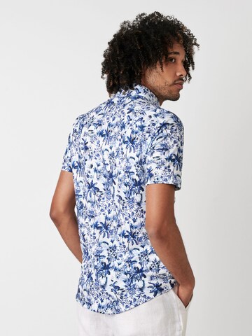 DESOTO Slim fit Overhemd in Blauw