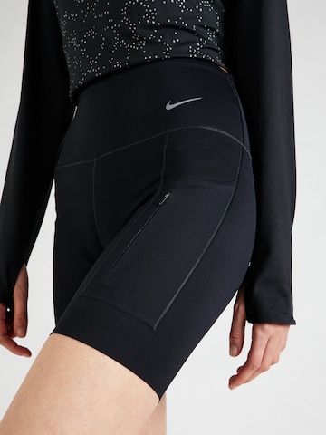 NIKE - Skinny Pantalón deportivo 'Go' en negro