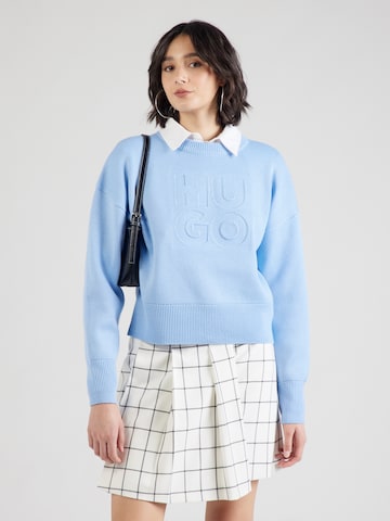 Pullover 'Sisminye' di HUGO in blu: frontale