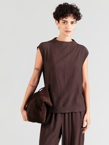 Camicia da donna 'Focy' di OPUS in marrone: frontale