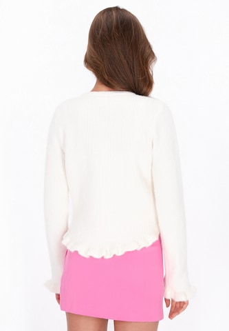 MYMO Knit cardigan in White