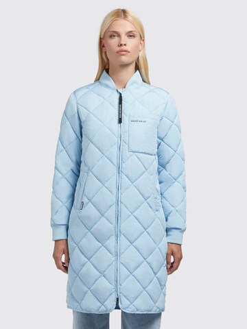 khujo Between-Seasons Coat in Blue