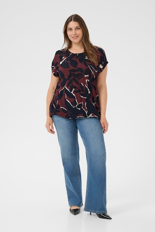 KAFFE CURVE Bluse 'KCAmi' in Rot