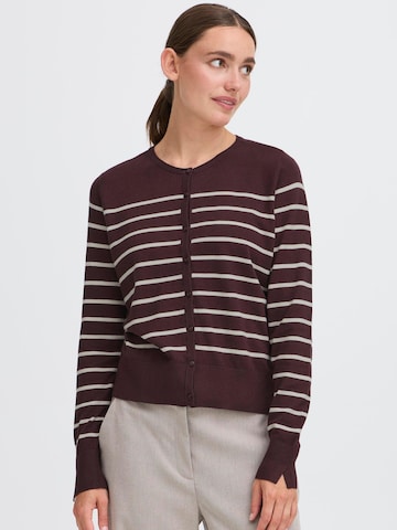 Cardigan 'Fkeana' Oxmo en marron : devant
