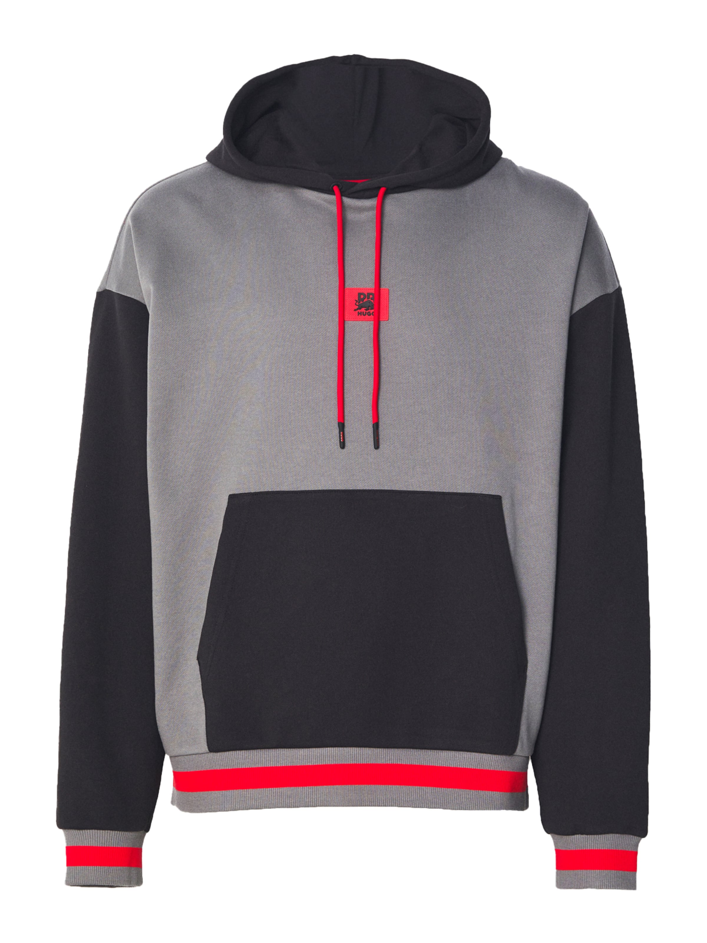 Sweat-shirt 'Dicheck' HUGO en gris : devant