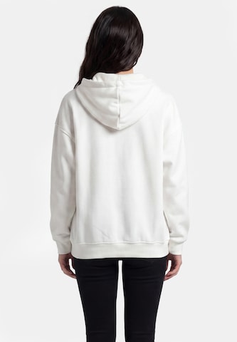 MYMO - Sudadera con cremallera en blanco