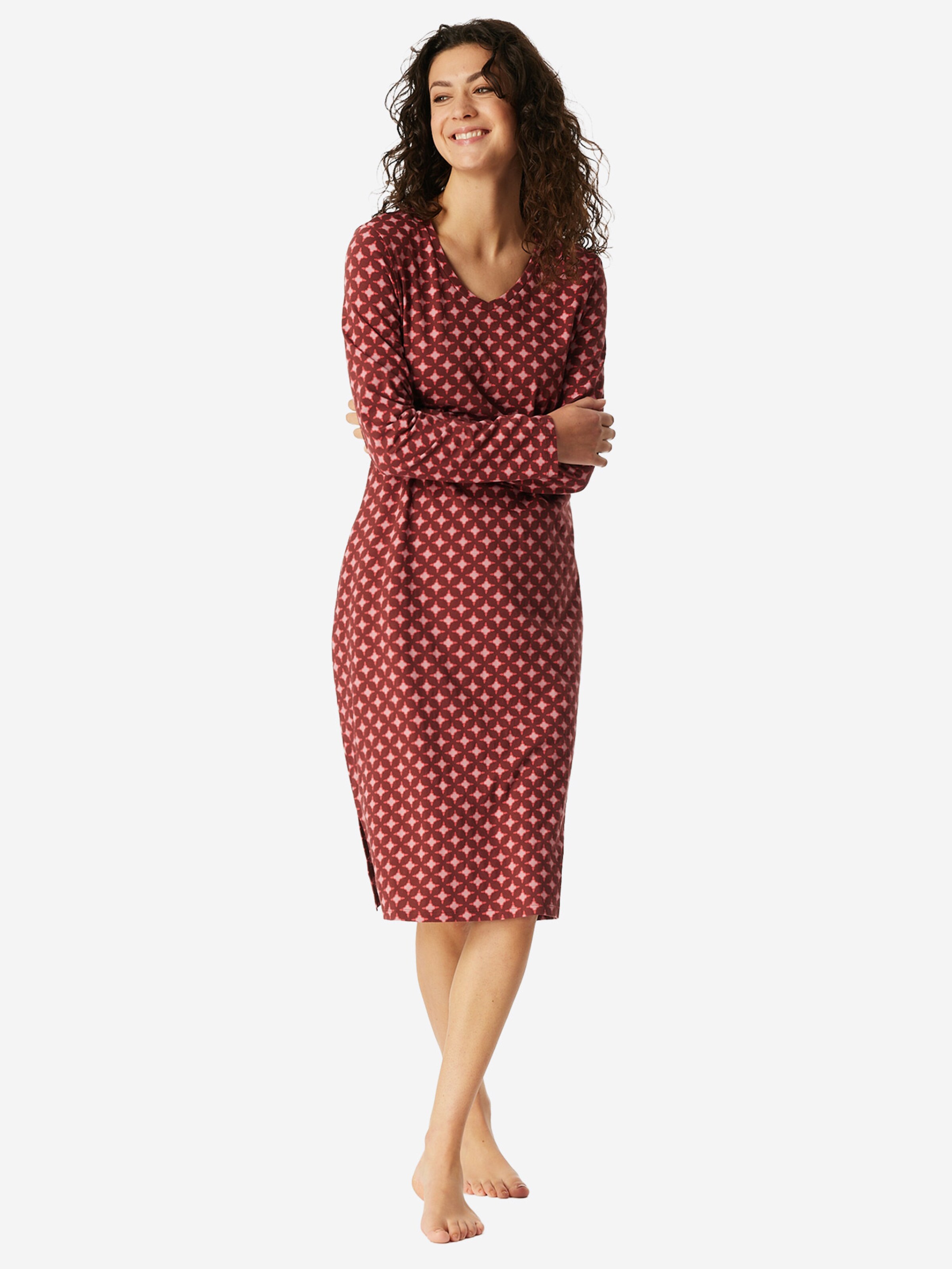 SCHIESSER - Camiseta de noche ' Comfort Essentials ' en rojo: frente