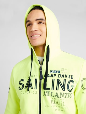 CAMP DAVID Zip-Up Hoodie in Green