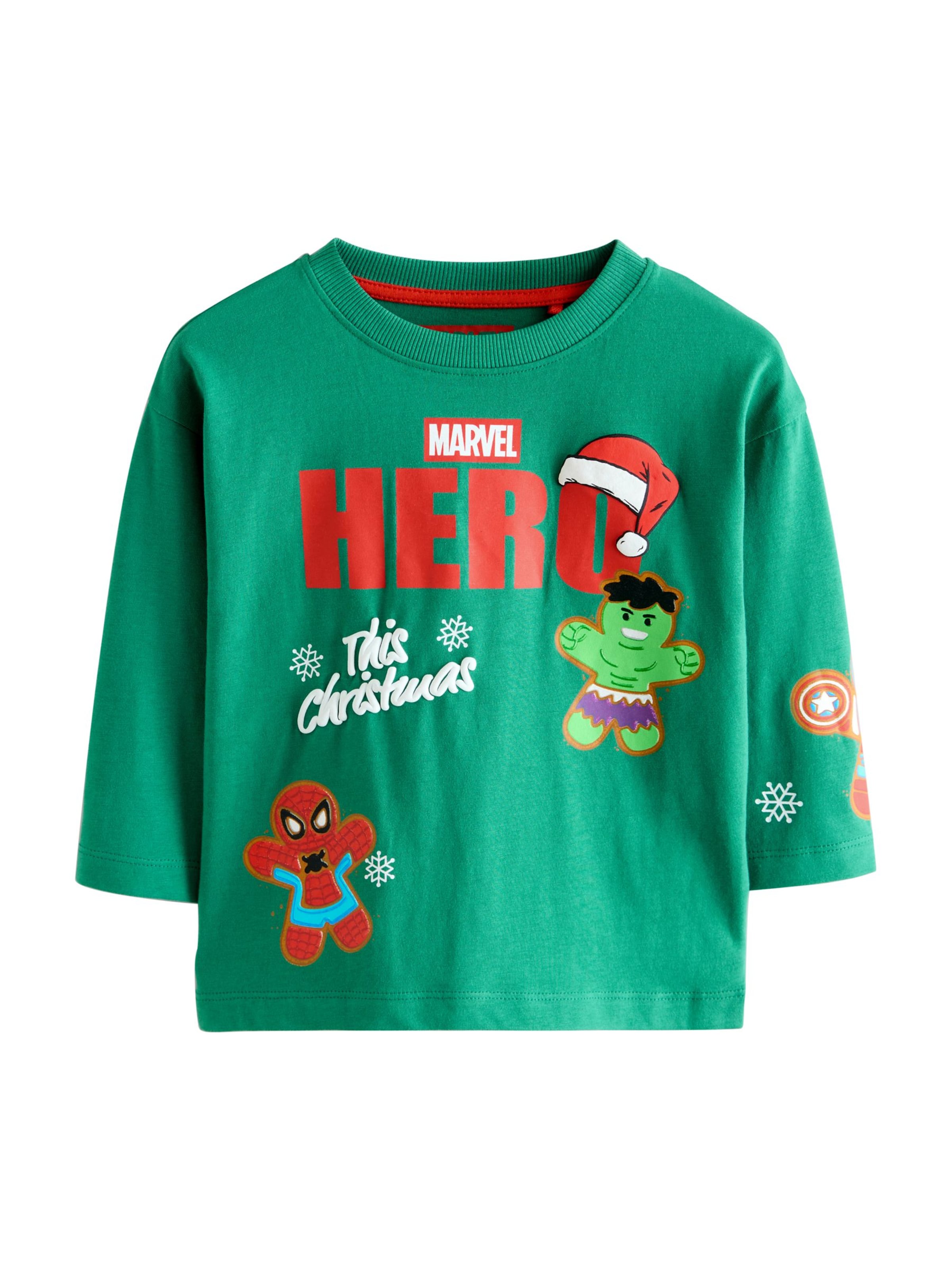 Next Tričko 'Marvel' - Zelená: predná strana