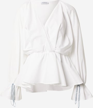 Dondup Blouse in Wit: voorkant