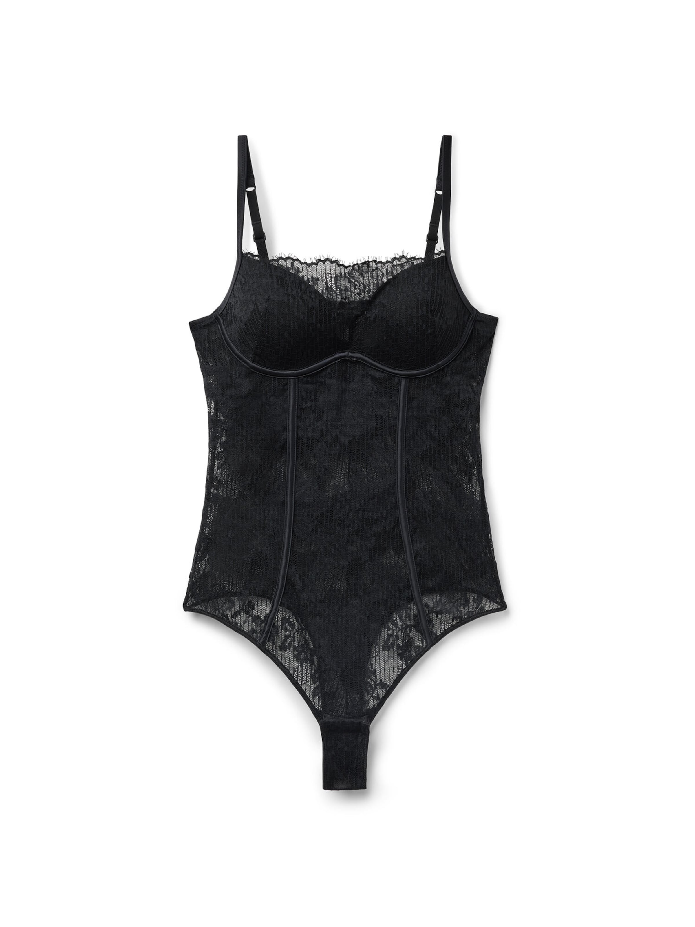 Tezenis Bodysuit 'MIDNIGHT SECRET' in Black: front