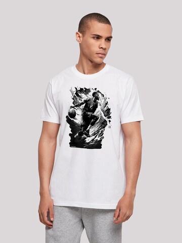 F4NT4STIC Shirt 'Basketball Splash Sport' in White: front