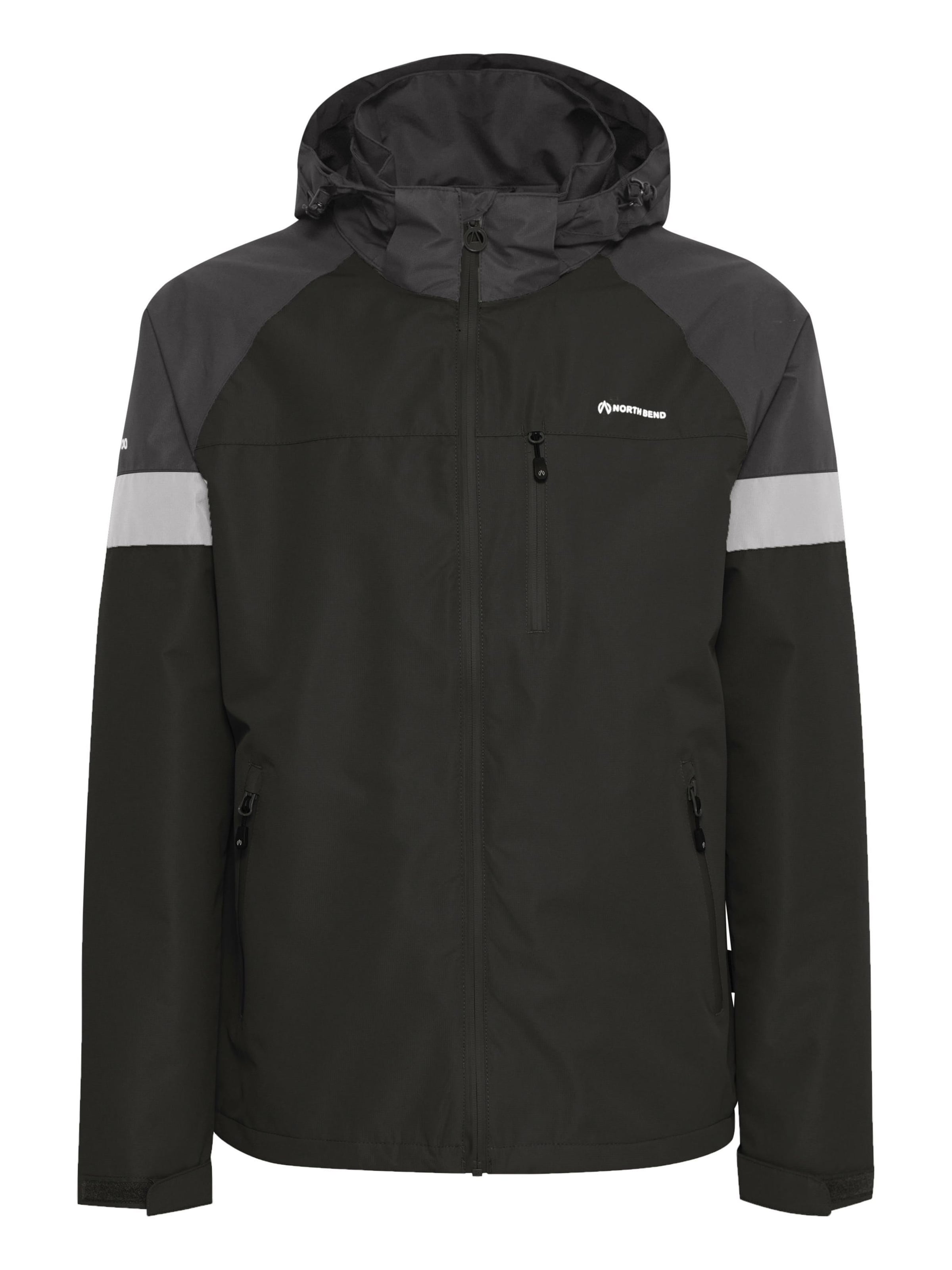 North Bend Functionele jas 'Tompkins' in Zwart: voorkant