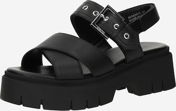 HUGOSandale 'Kris' - crna boja: prednji dio