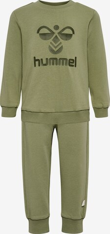 Hummel Tracksuit in Green: front