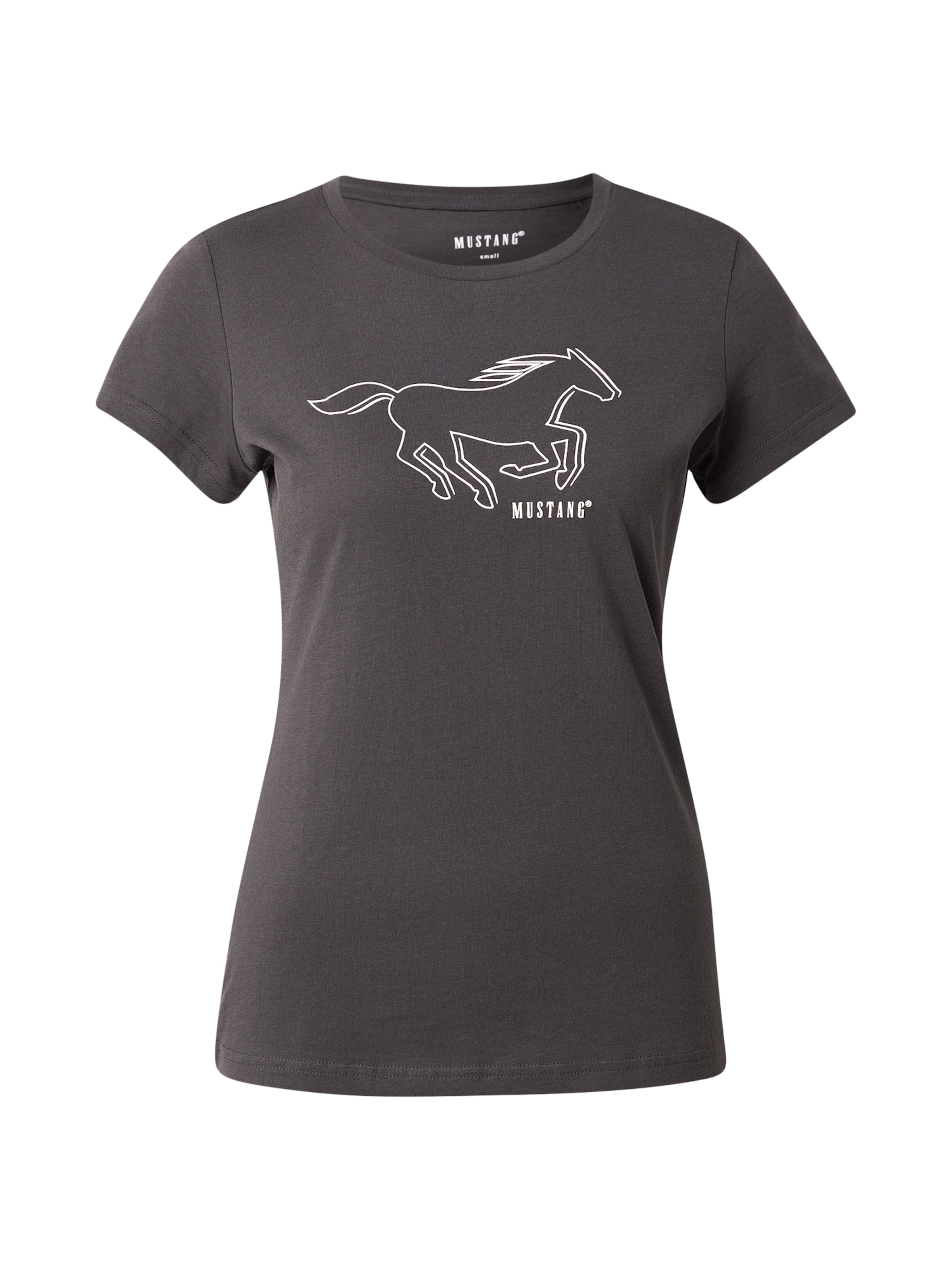 MUSTANG T-Shirt 'STYLE LOA' in Schwarz: Vorderseite