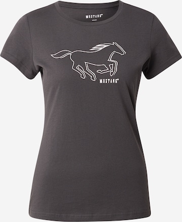 juoda MUSTANG Marškinėliai 'STYLE LOA': priekis