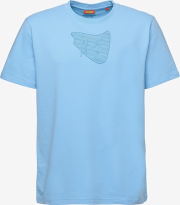 smiler. Shirt in Blau: Vorderseite