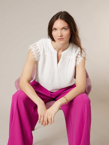 Chemisier 'Mady' Deeluxe en blanc : devant